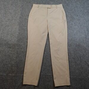 Reiss Pants Womens 6 Tan Joanne Office Career Straight Leg Dress Trousers